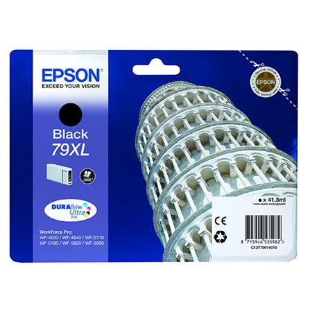 EPSON T79014010 Tintapatron WorkForce Pro WF-5620DWF nyomtatóhoz, EPSON, fekete, 41,8ml