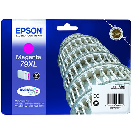 EPSON T79034010 Tintapatron WorkForce Pro WF-5620DWF nyomtatóhoz, EPSON, magenta, 17,1ml