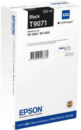 EPSON C13T907140 Tintapatron WF-6090, WF-6590 nyomtatóhoz, EPSON, fekete, 10k