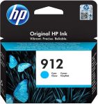   HP 3YL77AE Tintapatron Officejet 8023 All-in-One nyomtatókhoz, HP 912, cián, 315 oldal
