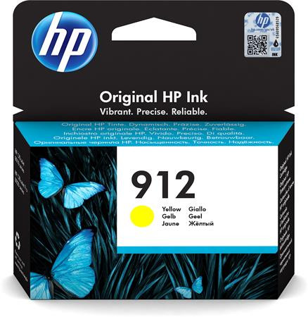 HP 3YL79AE Tintapatron Officejet 8023 All-in-One nyomtatókhoz, HP 912, sárga, 315 oldal