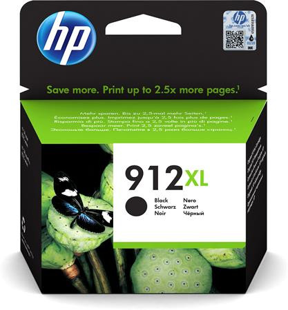 HP 3YL84AE Tintapatron Officejet 8023 All-in-One nyomtatókhoz, HP 912XL, fekete, 825 oldal