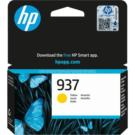 HP 4S6W4NE Tintapatron,  Officejet Pro 9120e, 9130e nyomtatókhoz, HP 937, sárga, 800 oldal