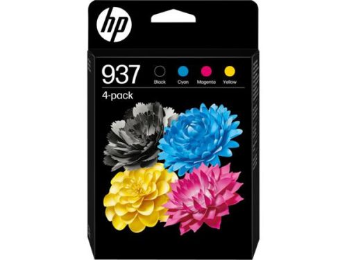 HP 6C400NE Tintapatron multipack Officejet Pro 9120e, 9130e nyomtatókhoz, HP 937 b+c+m+y, 1250+3*800 oldal