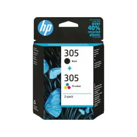   HP 6ZD17AE Tintapatron multipack Deskjet 2320,2710, 4120 nyomtatókhoz, HP 305, fekete, színes, 120+100 oldal