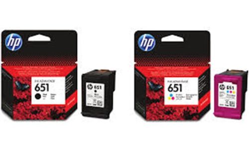 HP C2P10AE Tintapatron Deskjet Ink Advantage 5575 nyomtatóhoz, HP 651, fekete, 600 oldal