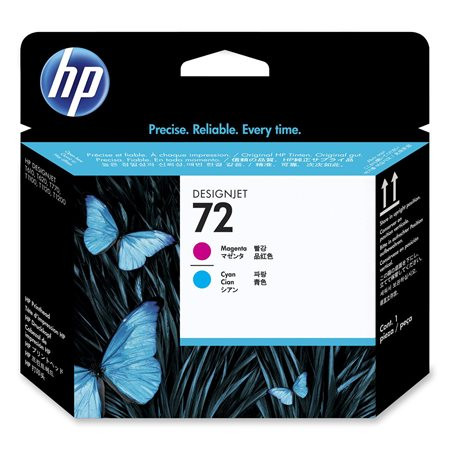 HP C9383A Tintapatron fej DesignJet T1100, T640 nyomtatókhoz, HP 72, cián, magenta