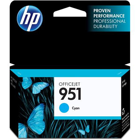 HP CN050AE Tintapatron OfficeJet Pro 8100, 8600 nyomtatókhoz, HP 951, cián, 0,75k