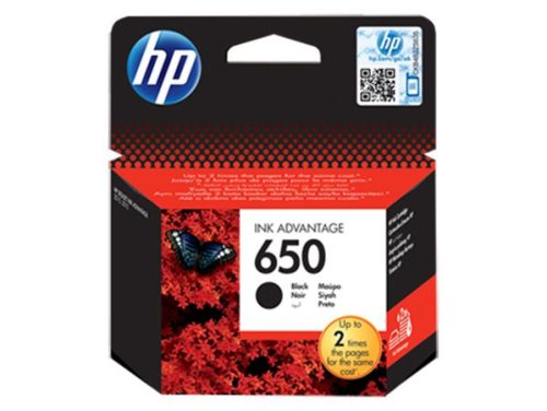 HP CZ101E Tintapatron Deskjet Ink Advantage 2510 sor nyomtatókhoz, HP 650, fekete, 360 oldal