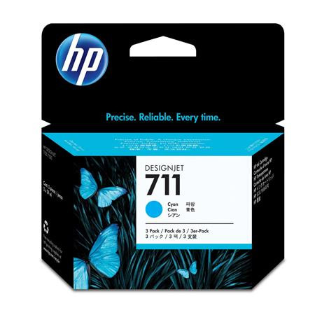 HP CZ134A Tintapatron DesignJet T120, T520, nyomtatókhoz, HP 711, cián, 29ml