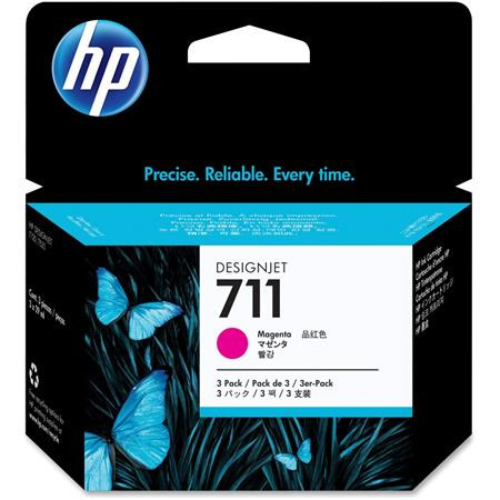 HP CZ135A Tintapatron DesignJet T120, T520, nyomtatókhoz, HP 711, magenta, 29ml