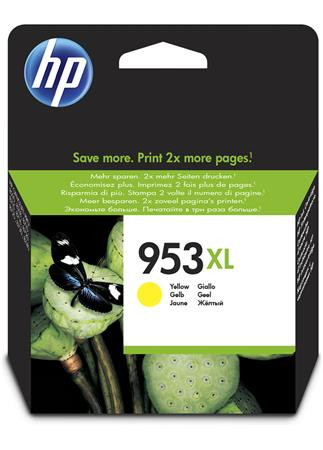 HP F6U18AE Tintapatron OfficeJet Pro 8210, 8700-as sorozathoz, HP 953XL, sárga, 1,6k