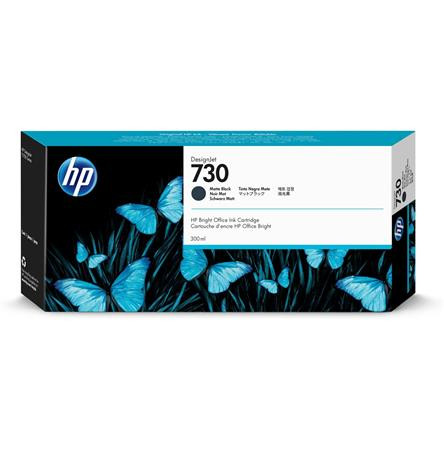 HP P2V71A XL Tintapatron DesignJet T1600, T1700, T2600 nyomtatókhoz, HP 730, matt fekete, 300 ml