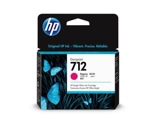 HP 3ED68A Tintapatron DesignJet T650, T250, Studio nyomtatókhoz, HP 712, magenta, 29 ml