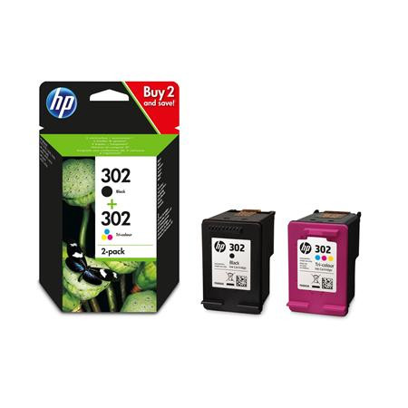 HP X4D37AE Tintapatron multipack DeskJet 2130 nyomtatóhoz, HP 302, fekete, színes, 190+165 oldal