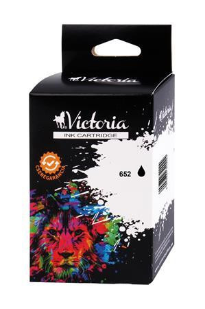 VICTORIA TECHNOLOGY F6V25AE Tintapatron Deskjet Ink Advantage 1115 nyomtatókhoz, VICTORIA TECHNOLOGY 652, fekete, 12ml