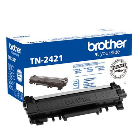 BROTHER TN2421 Lézertoner MFC-L2712DN, MFCL2712DW, MFCL2732DW nyomtatókhoz, BROTHER, fekete, 3k