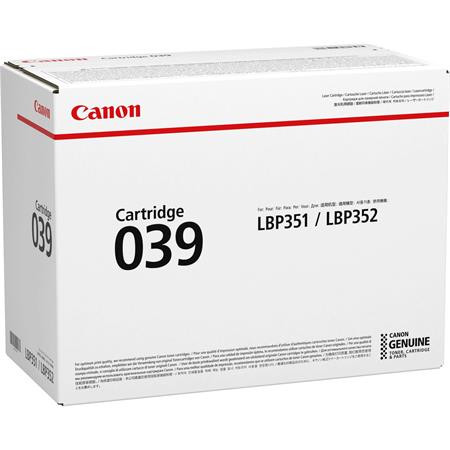 CANON CRG-039 Lézertoner  i-SENSYS LBP351x, LBP352x nyomtatókhoz, CANON, fekete, 11k