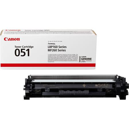 CANON CRG-051 Lézertoner i-SENSYS LBP162dw, MF269dw, MF267dw, MF264dw nyomtatókhoz, CANON, fekete, 1,7k