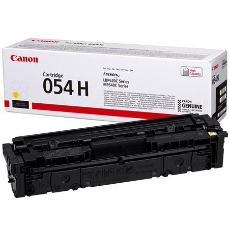 CANON CRG-054H Lézertoner i-Sensys LBP621 623, MF641, 643 nyomtatókhoz, CANON, sárga, 2,3k