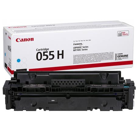 CANON CRG-055H Lézertoner i-Sensys LPB663, 664, MF742, 744, 746 nyomtatókhoz, CANON, cián, 5,9k