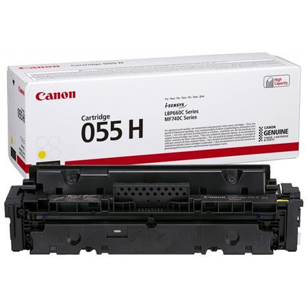 CANON CRG-055H Lézertoner i-Sensys LPB663, 664, MF742, 744, 746 nyomtatókhoz, CANON, sárga, 5,9k