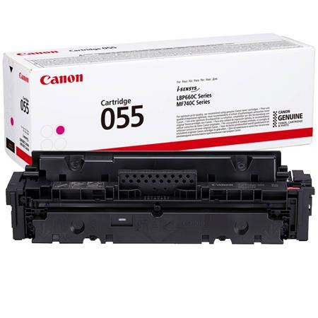 CANON CRG-055 Lézertoner i-Sensys LPB663, 664, MF742, 744, 746 nyomtatókhoz, CANON, magenta, 2,1k