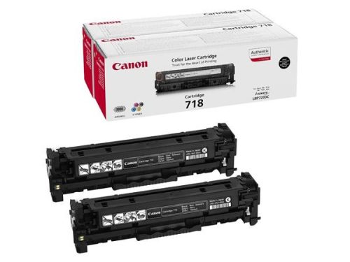 CANON CRG-718B Lézertoner i-SENSYS LBP 7200CDN, MF 8330 nyomtatókhoz, CANON, fekete, 2*3,4k