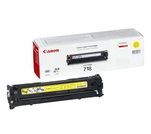 CANON CRG-718Y Lézertoner i-SENSYS LBP 7200CDN, MF 8330, 8350CDN nyomtatókhoz, CANON, sárga, 2,9k