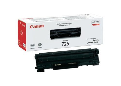 CANON CRG-725 Lézertoner i-SENSYS LBP 6000 nyomtatóhoz, CANON, fekete, 1,6k