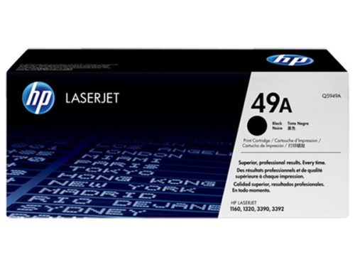 HP Q5949A Lézertoner LaserJet 1160, 1320, 3390 nyomtatókhoz, HP 49A, fekete, 2,5k