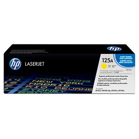 HP CB542A Lézertoner ColorLaserJet CM1300, CP1210 nyomtatókhoz, HP 125A, sárga, 1,4k