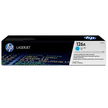 HP CE311A Lézertoner ColorLaserJet Pro CP1025 nyomtatóhoz, HP 126A, cián, 1k