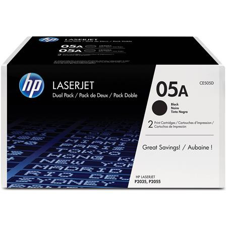 HP CE505D Lézertoner LaserJet P2035, P2055 nyomtatókhoz, HP 05A, fekete, 2*2,3k