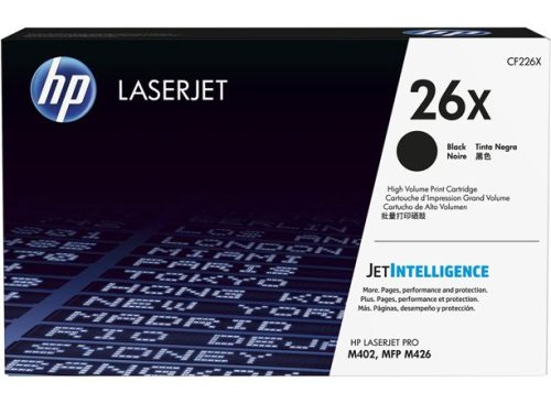 HP CF226X Lézertoner LaserJet Pro M402, 426 nyomtatókhoz, HP 26X, fekete, 9k