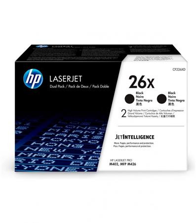 HP CF226XD Lézertoner LaserJet Pro M402, 426 nyomtatókhoz, HP 26X, fekete, 2*9k