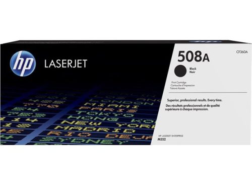 HP CF360A Lézertoner Color LaserJet Enterprise M552, M553 nyomtatóhoz, HP 508A, fekete, 6k