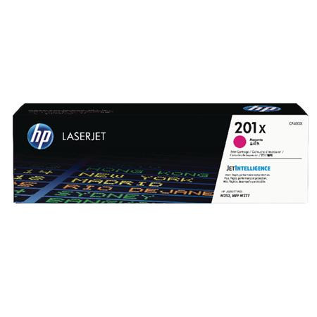 HP CF403X Lézertoner Color LaserJet Pro M252,M277 nyomtatóhoz, HP 201X, magenta, 2,3k