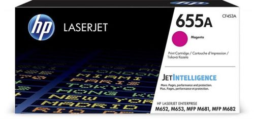 HP CF453A Lézertoner Color LaserJet M681, M682 nyomtatókhoz, HP 655A, magenta, 10,5k