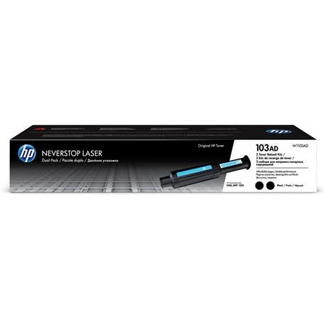 HP W1103AD Lézertoner Neverstop 1000, 1200 nyomtatókhoz, HP 103AD, fekete, 2*2,5k