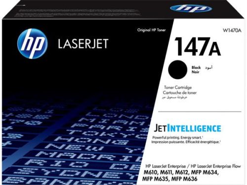 HP W1470A Lézertoner HP Laserjet Enterprise M611DN, M635H nyomtatókhoz, HP 147A, fekete, 10,5k