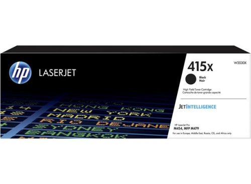HP W2030X Lézertoner Color LaserJet Pro M454, MFP M479 nyomtatókhoz, HP 415X, fekete, 7,5k