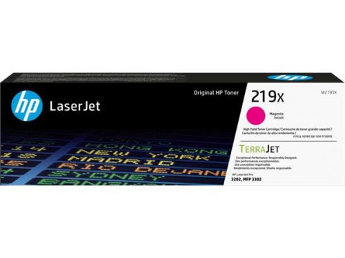 HP W2193X Lézertoner LaserJet Pro 3202 nyomtatóhoz, HP219X, magenta, 2,5k