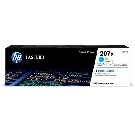 HP W2211X Lézertoner Color LaserJet Pro M182N, M183FW nyomtatókhoz, HP 207X, cián, 2,45k