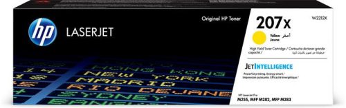 HP W2212X Lézertoner Color LaserJet Pro M182N, M183FW nyomtatókhoz, HP 207X, sárga, 2,45k