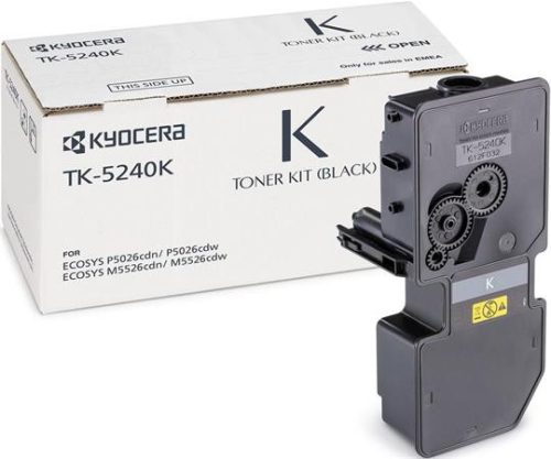 KYOCERA TK5240 Lézertoner M5526CDN, 5526CDW, P5026CDN, 5026CDW nyomtatókhoz, KYOCERA, fekete, 4k