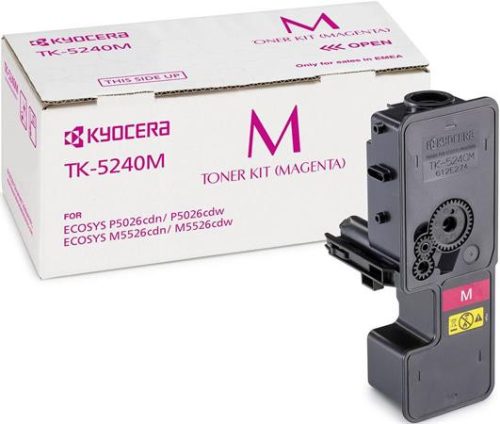 KYOCERA TK5240 Lézertoner M5526CDN, 5526CDW, P5026CDN, 5026CDW nyomtatókhoz, KYOCERA, magenta, 3k