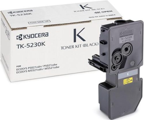 KYOCERA TK5230 Lézertoner M5521CDN, 5521CDW, P5021CDN, 5021CDW nyomtatókhoz, KYOCERA, fekete, 2,6k