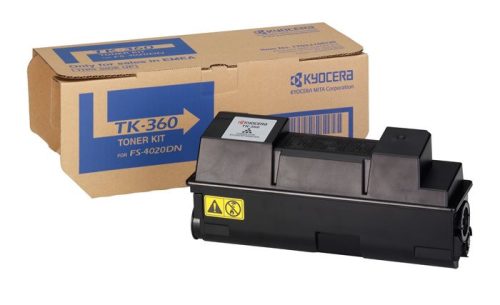 KYOCERA TK360 Lézertoner FS 4020DN nyomtatóhoz, KYOCERA, fekete, 20k