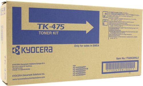 KYOCERA TK475 Lézertoner FS 6025MFP, 6030MFP nyomtatókhoz, KYOCERA, fekete, 15k